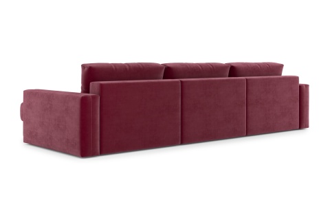 Диван п-образный тик-так Монарх М1О2 бордовый